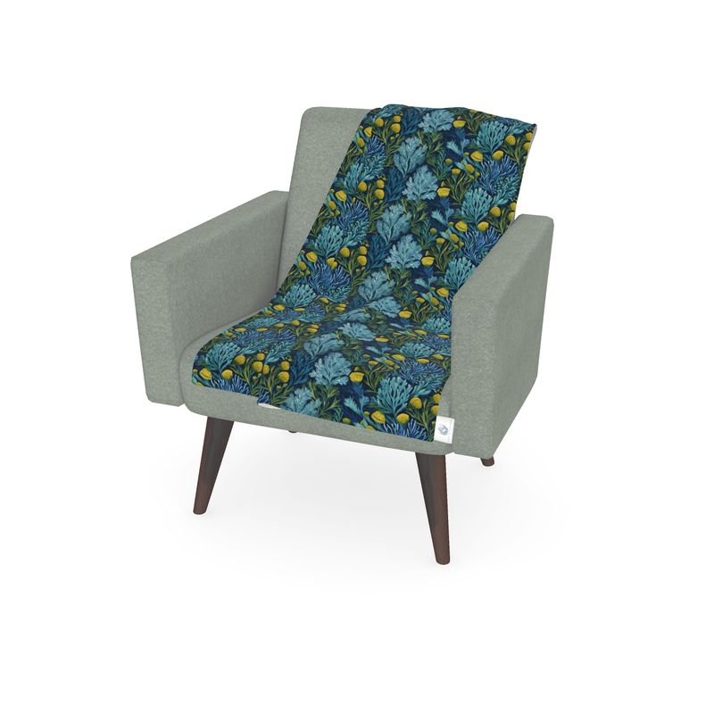 Fleece-Lined Throw — Amongst The Kelp Forest