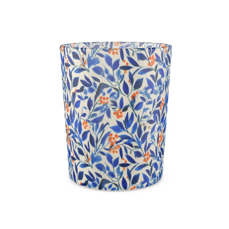 Whispering Leaves Botanical Glass Candle & Tea Light Holder