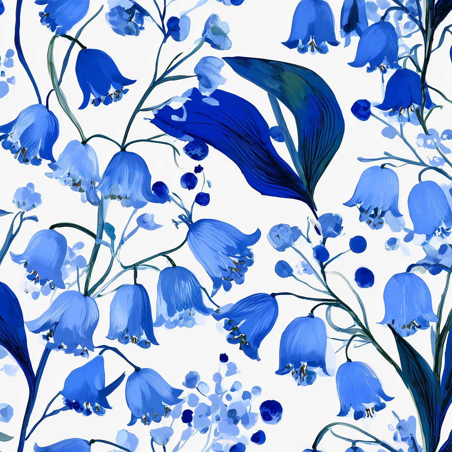 Where the Woods Turn Blue Glass Vase