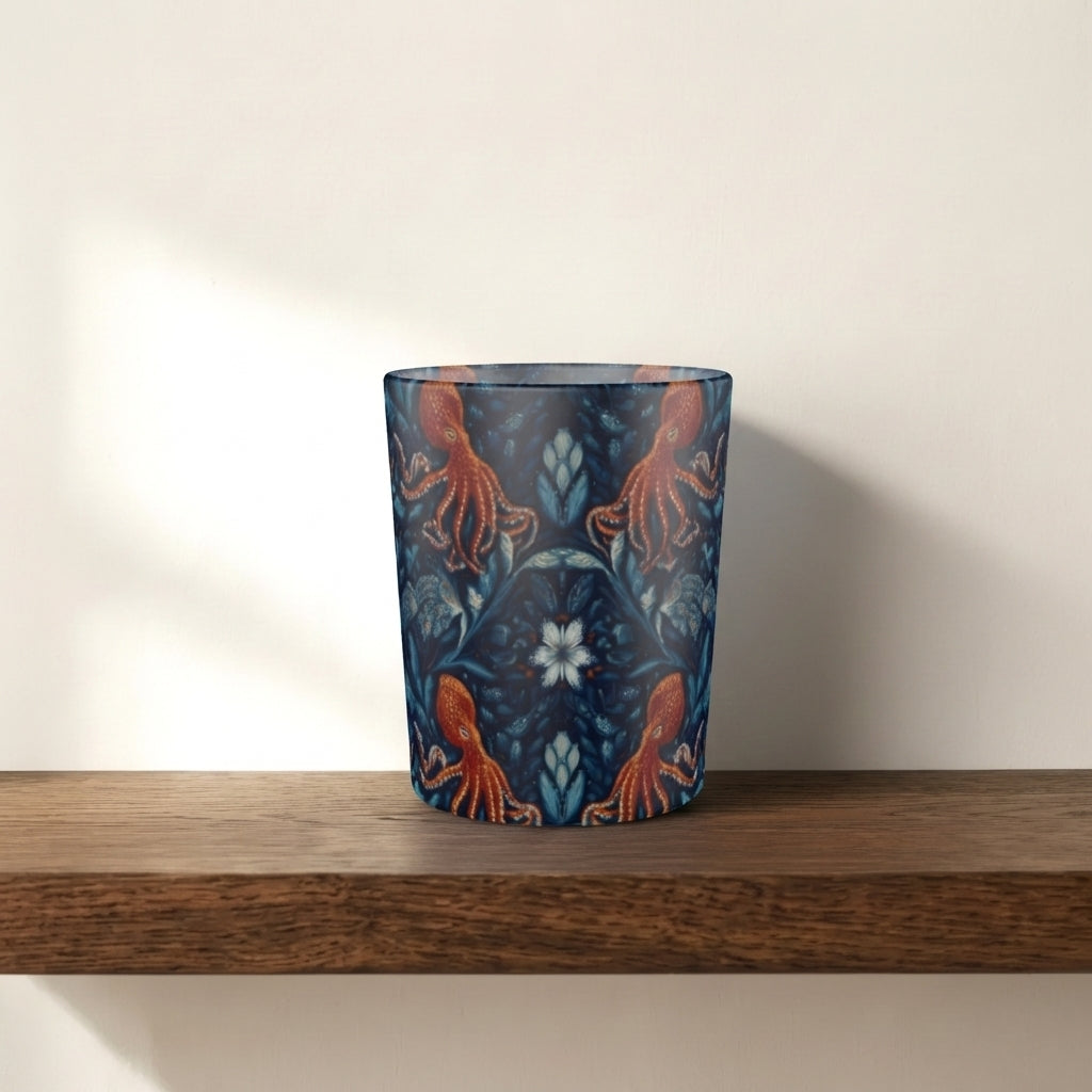 Watcher In The Deep Glass Candle & Tea Light Holder