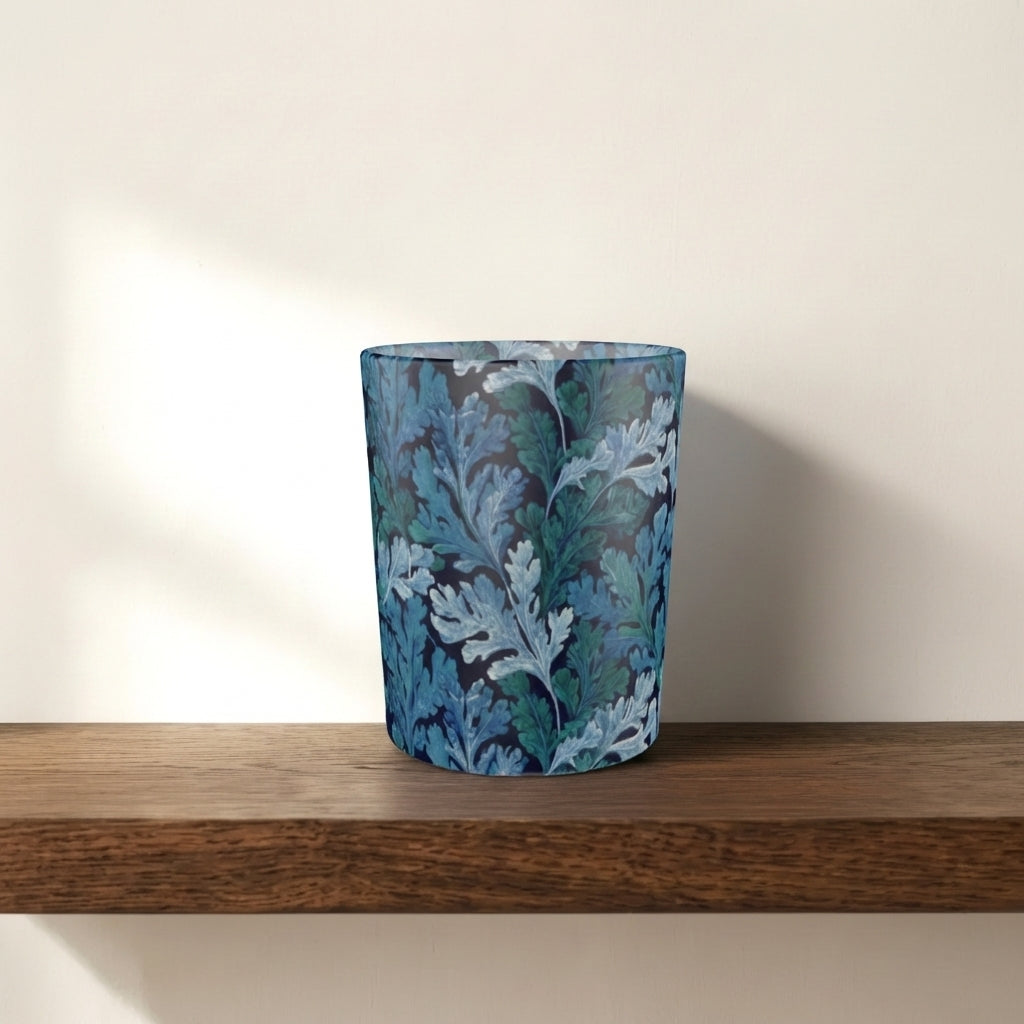 Where The Sea Grows Dark Glass Candle & Tea Light Holder