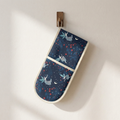 Moonlit Wings – Fairy Garden Print Cotton Double Oven Gloves