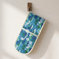 Paths Between Houses – Garden Estate Print Cotton Double Oven Gloves
