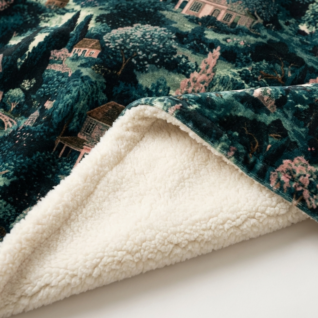 Fleece-Lined Throw — The Lower Garden