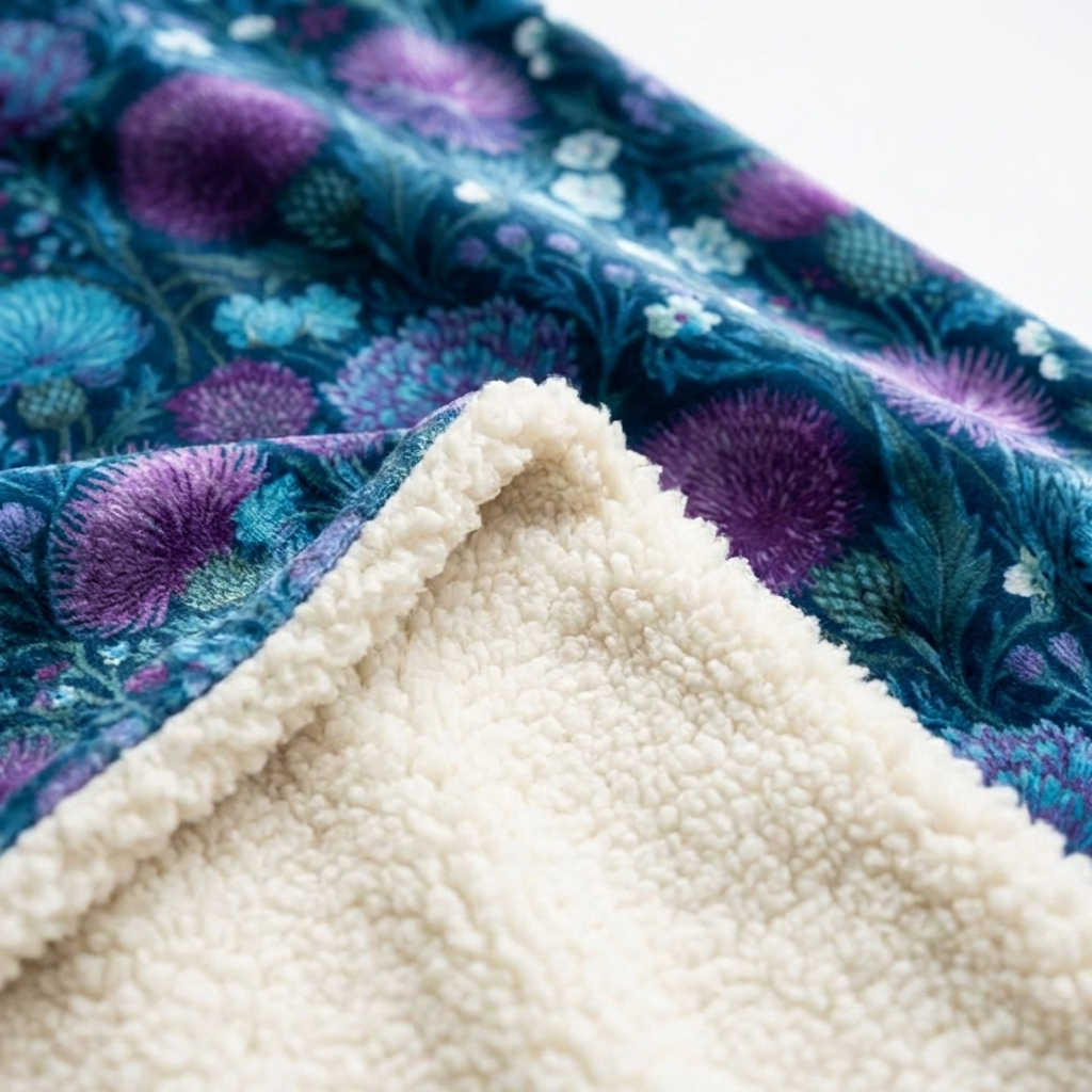 Fleece-Lined Throw — Held Against The Wind