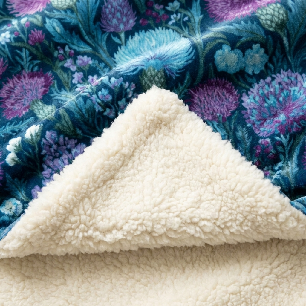 Fleece-Lined Throw — Held Against The Wind