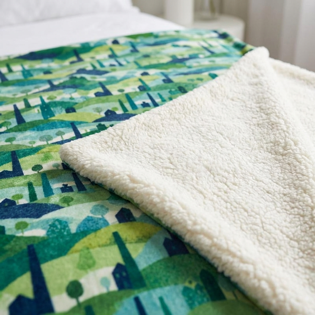 Fleece-Lined Throw — Hills That Remember