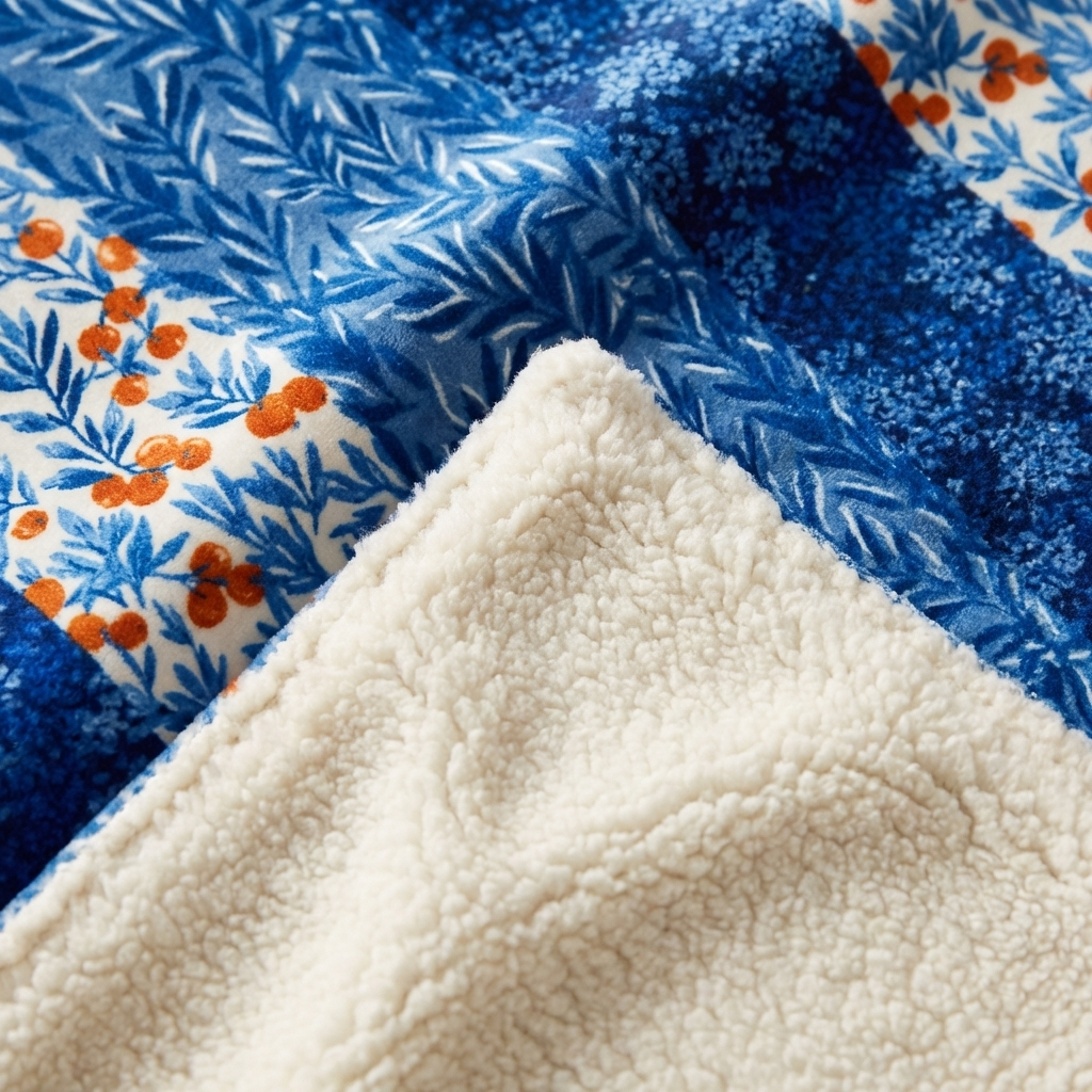 Fleece-Lined Throw — Blueleaf Reverie