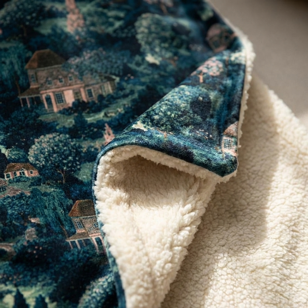 Fleece-Lined Throw — The Lower Garden