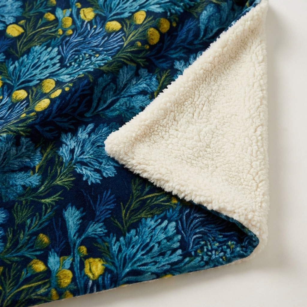Fleece-Lined Throw — Amongst The Kelp Forest