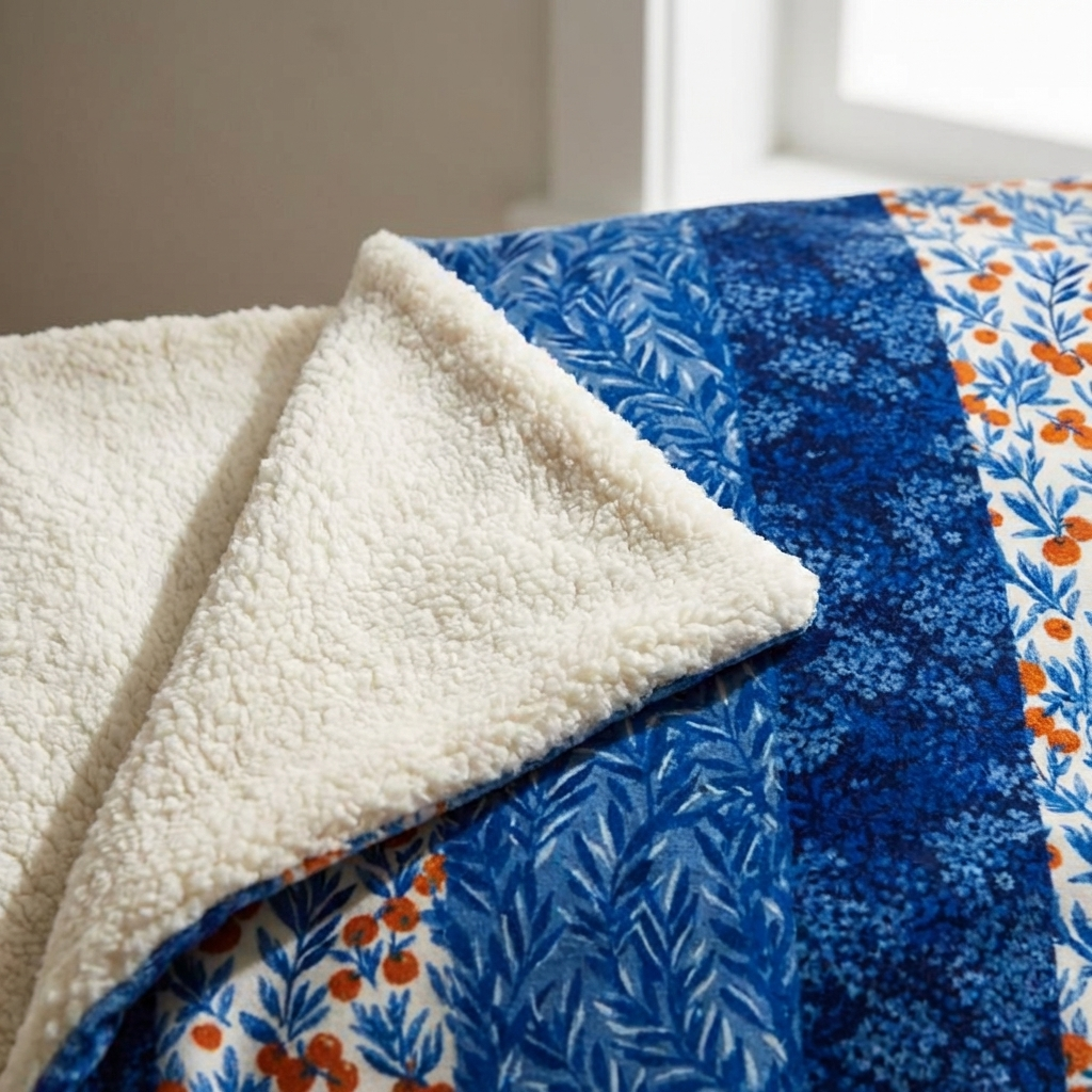 Fleece-Lined Throw — Blueleaf Reverie
