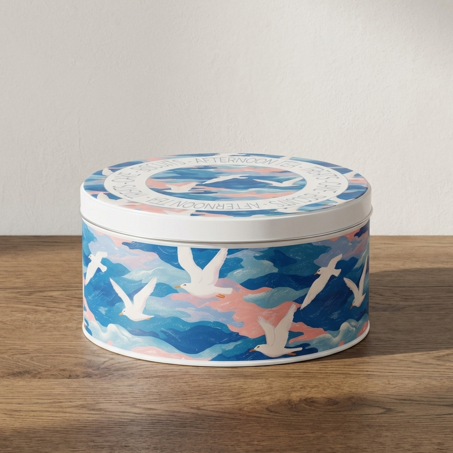 Carried on the Sea Wind – Seagull Coastal Cake Tin