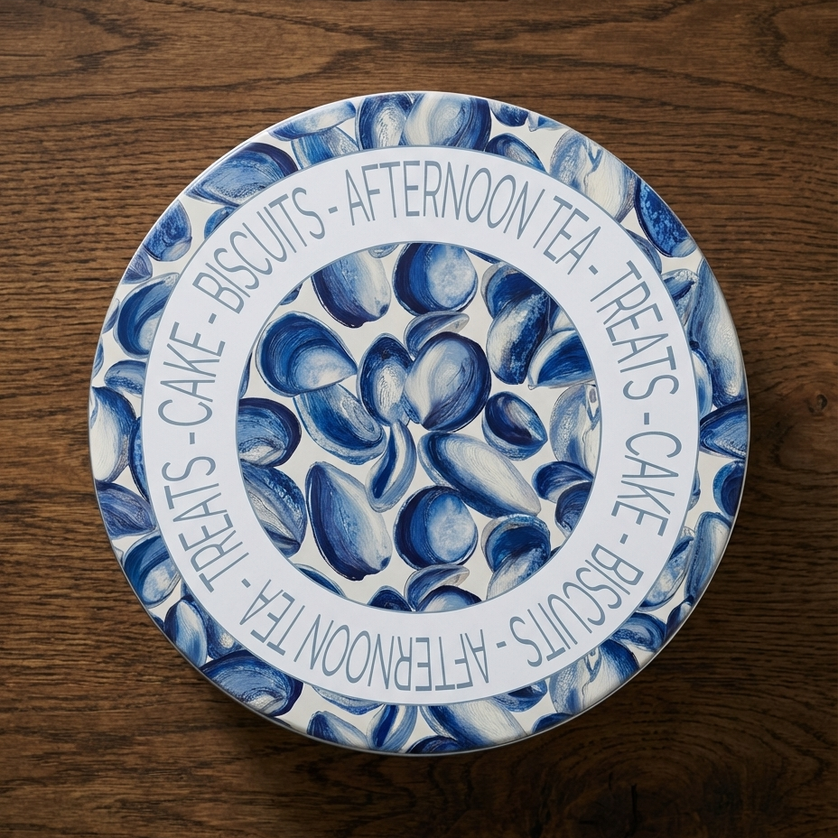 Tide-worn Mussels – Blue Coastal Cake Tin