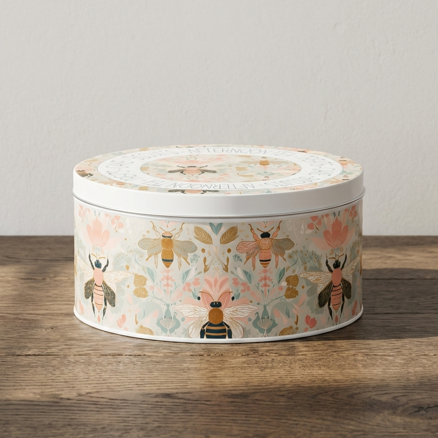 In the Keeping of Bloom – Bee Floral Cake Tin