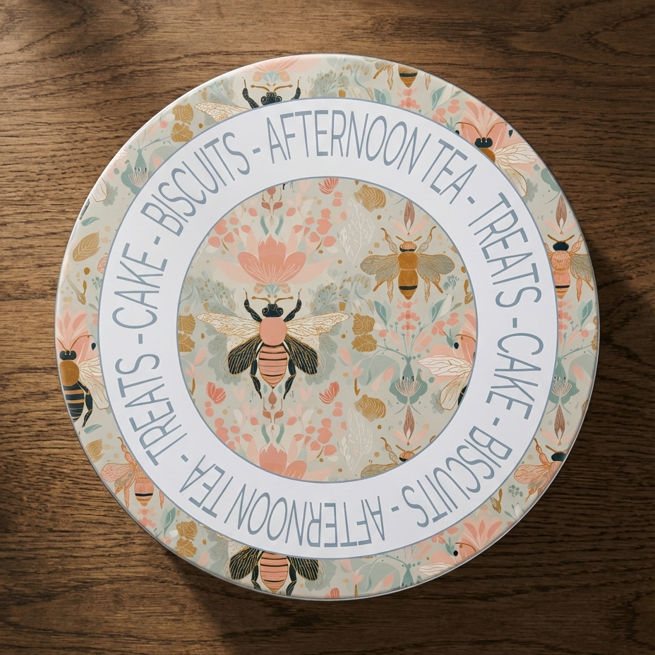 In the Keeping of Bloom – Bee Floral Cake Tin
