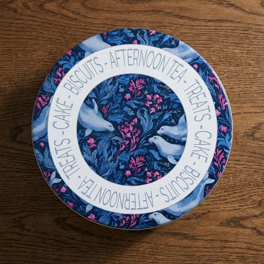 Where Seals Drift – Coastal Seal Cake Tin