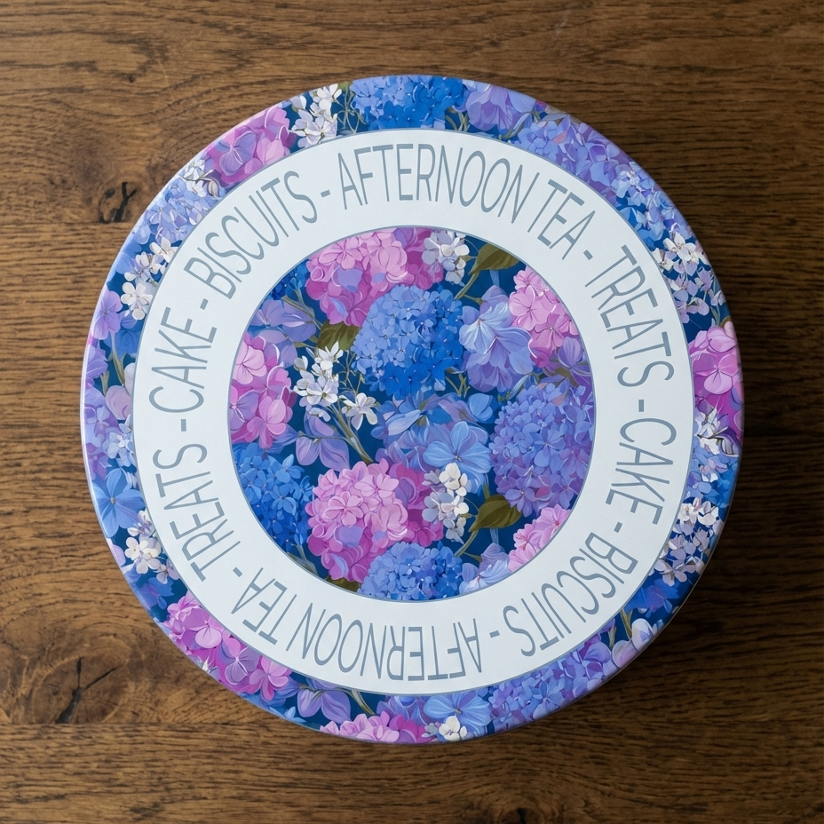 Held In Bloom – Hydrangea Floral Cake Tin