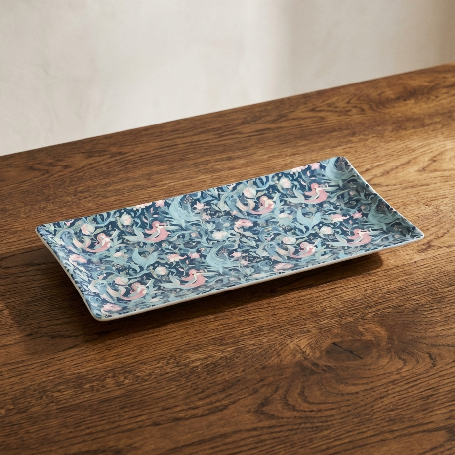 Drift Beneath (Mermaid)  – Clay Serving Dish/Platter
