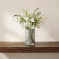 Coastal Shell Glass Vase — Season of Oysters