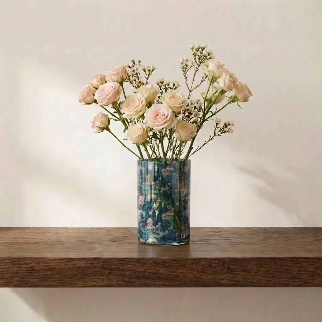 Country Garden Glass Vase — The Lower Garden