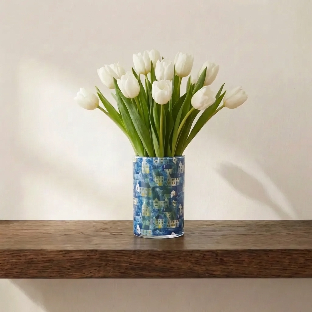 Coastal Glass Vase — Home Above The Water