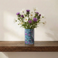Floral Glass Vase — Held Against The Wind