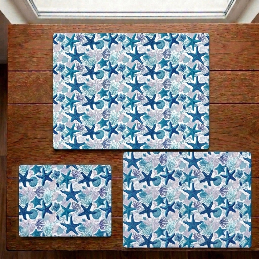 Left by the Turning Tide – Starfish Print – Stonemax Chopping Board
