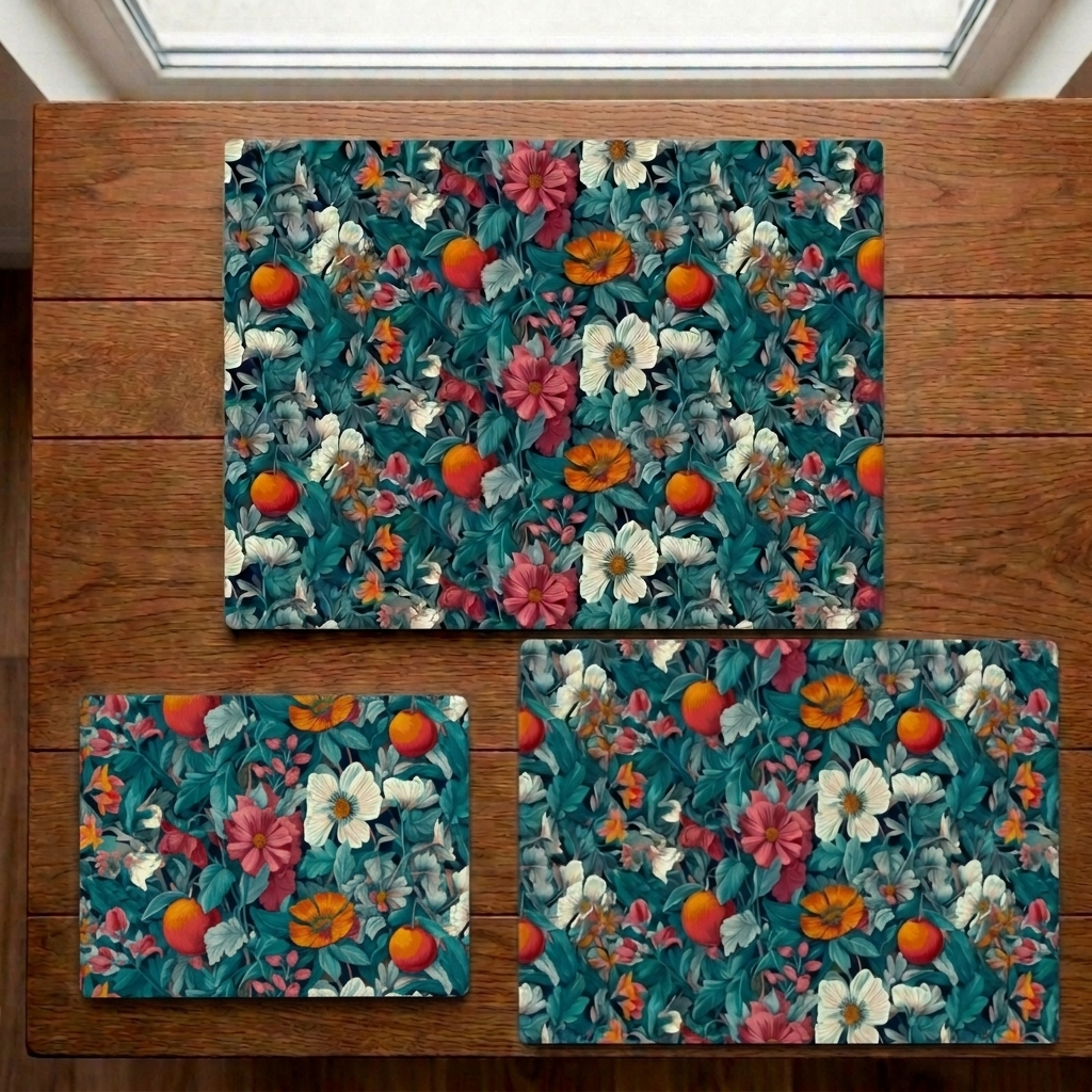 Between Garden Walls – Floral Stonemax Chopping Board