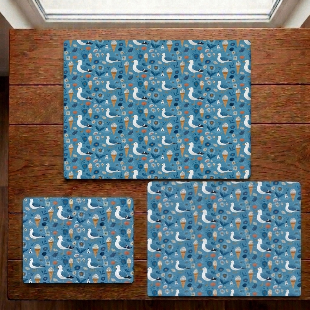 Summer Belongs to The Gulls – Seaside Print Stonemax Chopping Board