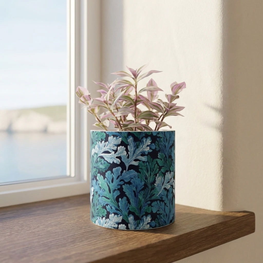 Where the Sea Grows Dark Indoor Ceramic Plant Pot