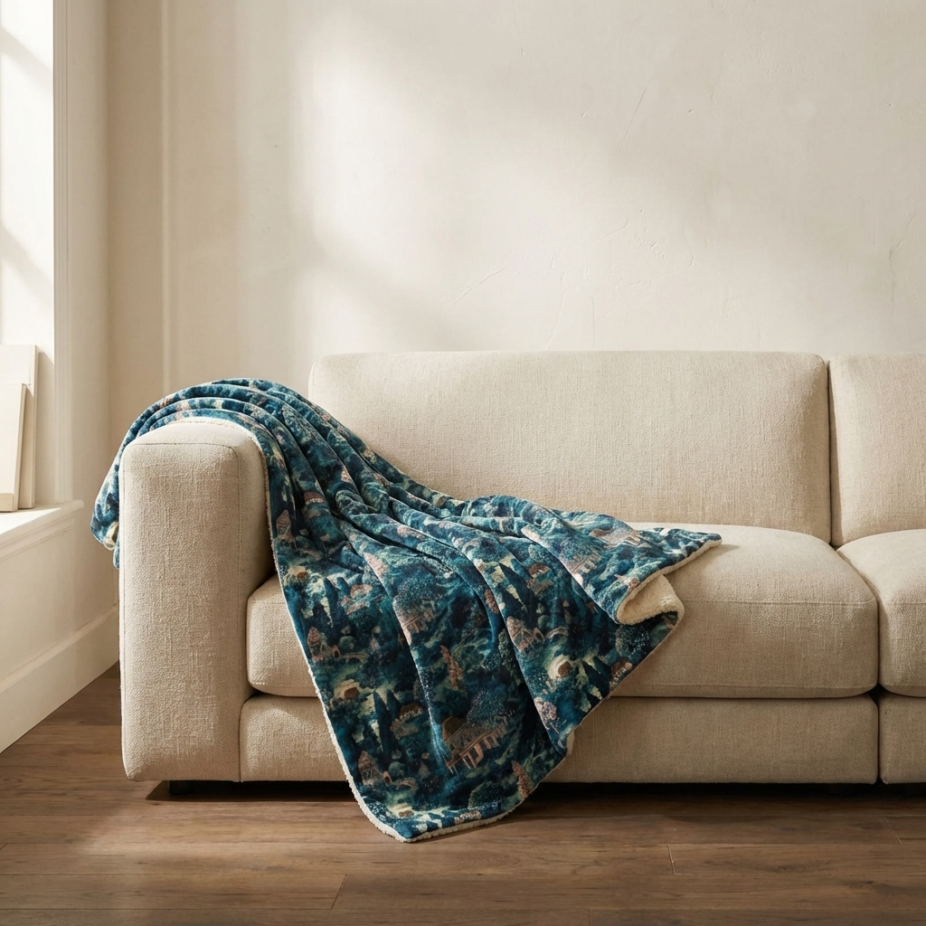 Fleece-Lined Throw — The Lower Garden