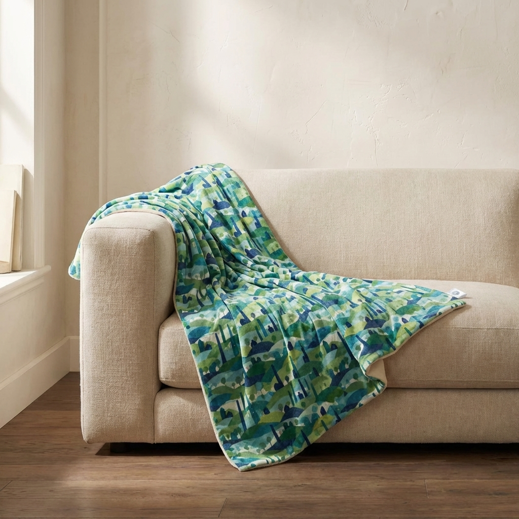 Fleece-Lined Throw — Hills That Remember