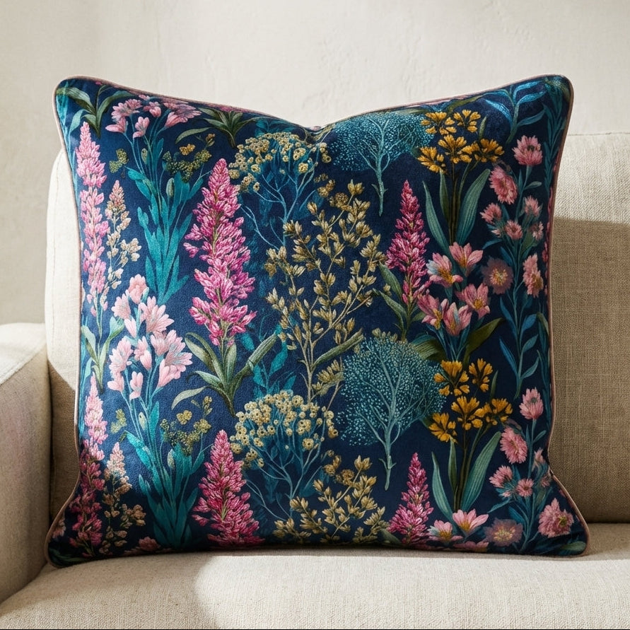 Floral Cushion - Drifted Blooms
