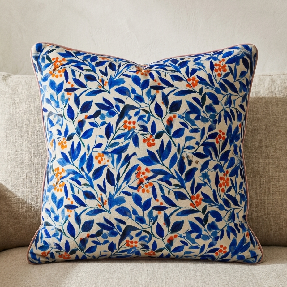 Botanical Cushion - Whispering Leaves