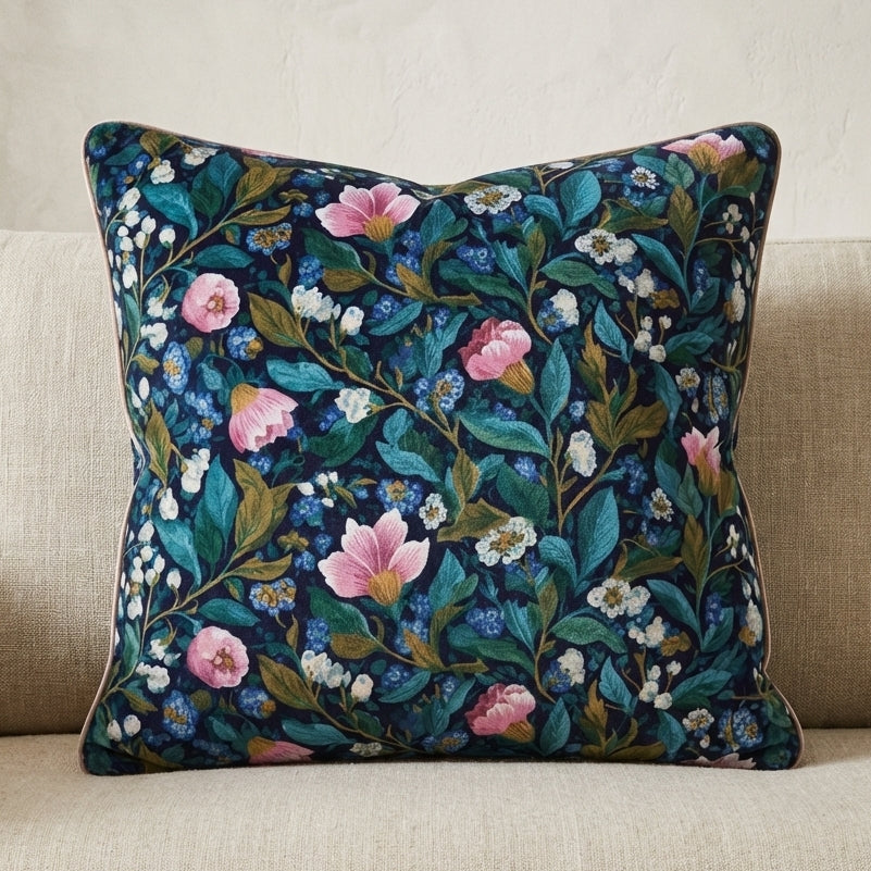 Floral Cushion - Veiled Garden