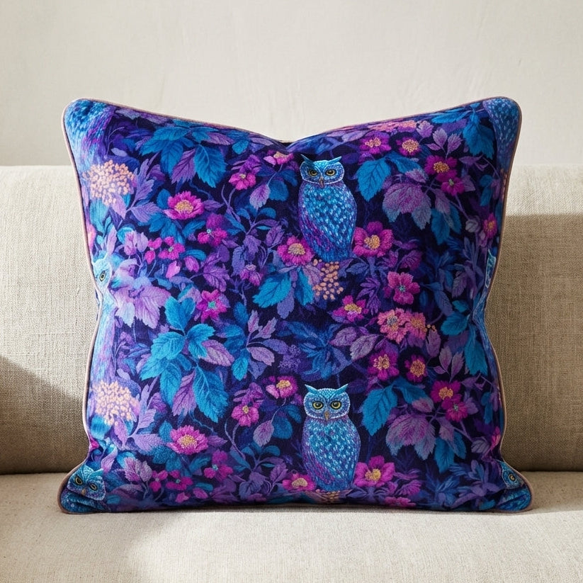 Wildlife Owl Print Cushion — In The Quiet Hours