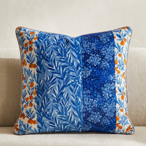 Botanical Cushion — Blueleaf Reverie