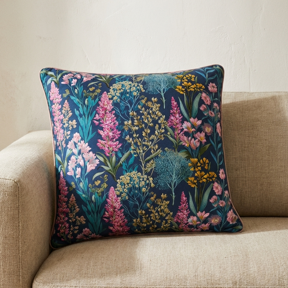 Floral Cushion - Drifted Blooms
