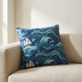 Coastal Folklore Cushion — What Lurks In Falmouth Bay