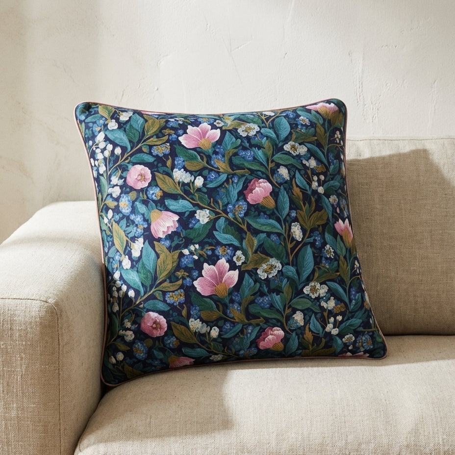 Floral Cushion - Veiled Garden