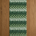 Garden in Green — Botanical Cotton-Linen Table Runner