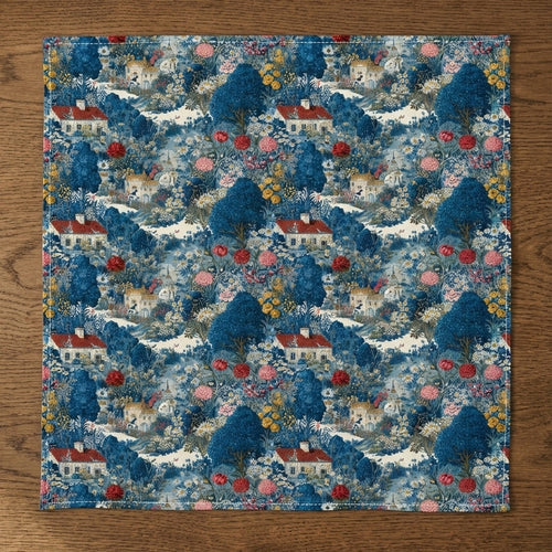 A Corner of Summer – Country Estate Garden Cotton Satin Napkins
