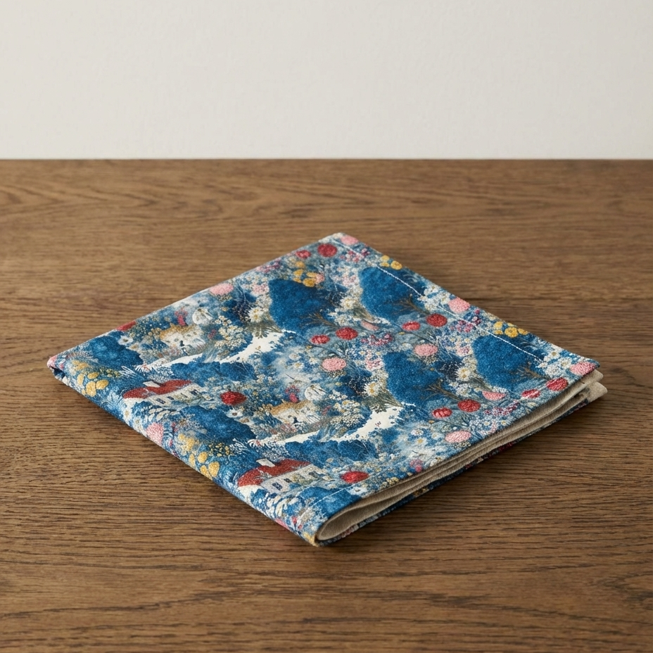 A Corner of Summer – Country Estate Garden Cotton Satin Napkins