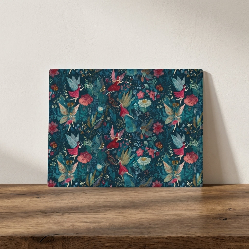 The Enchanted Garden – Fairy Print Glass Worktop Saver