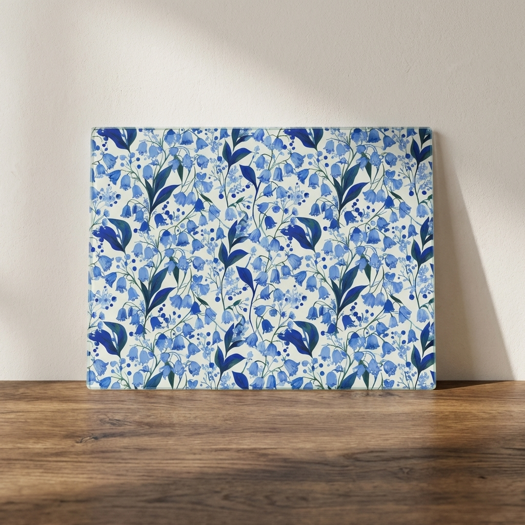 Where the Woods Turn Blue – Bluebell Glass Worktop Saver