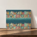 Harbour of Many Colours – Cornish Harbour Print Glass Worktop Saver