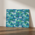 Paths Between the Houses – Country Garden Print Glass Worktop Saver