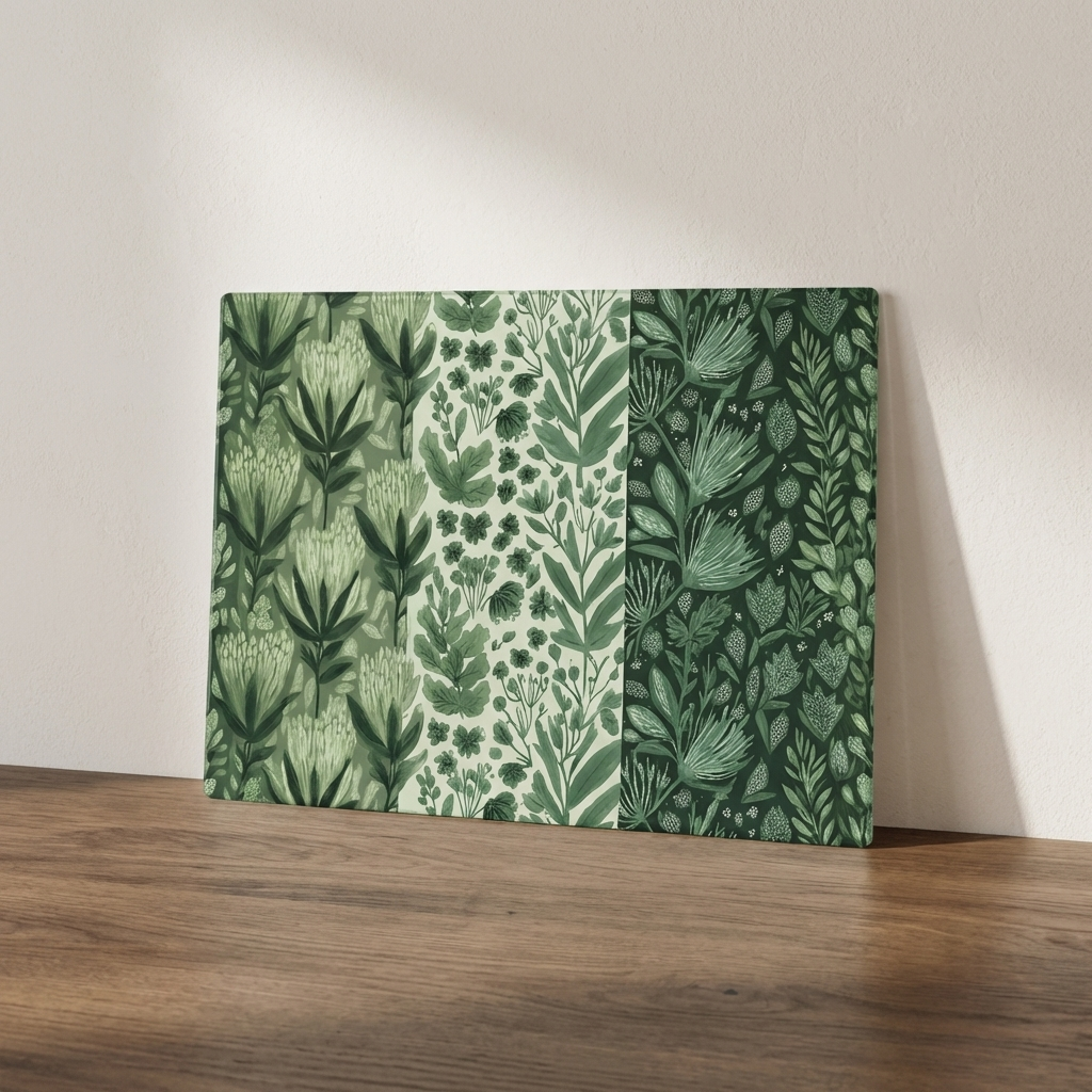 Garden in Green – Botanical Glass Worktop Saver