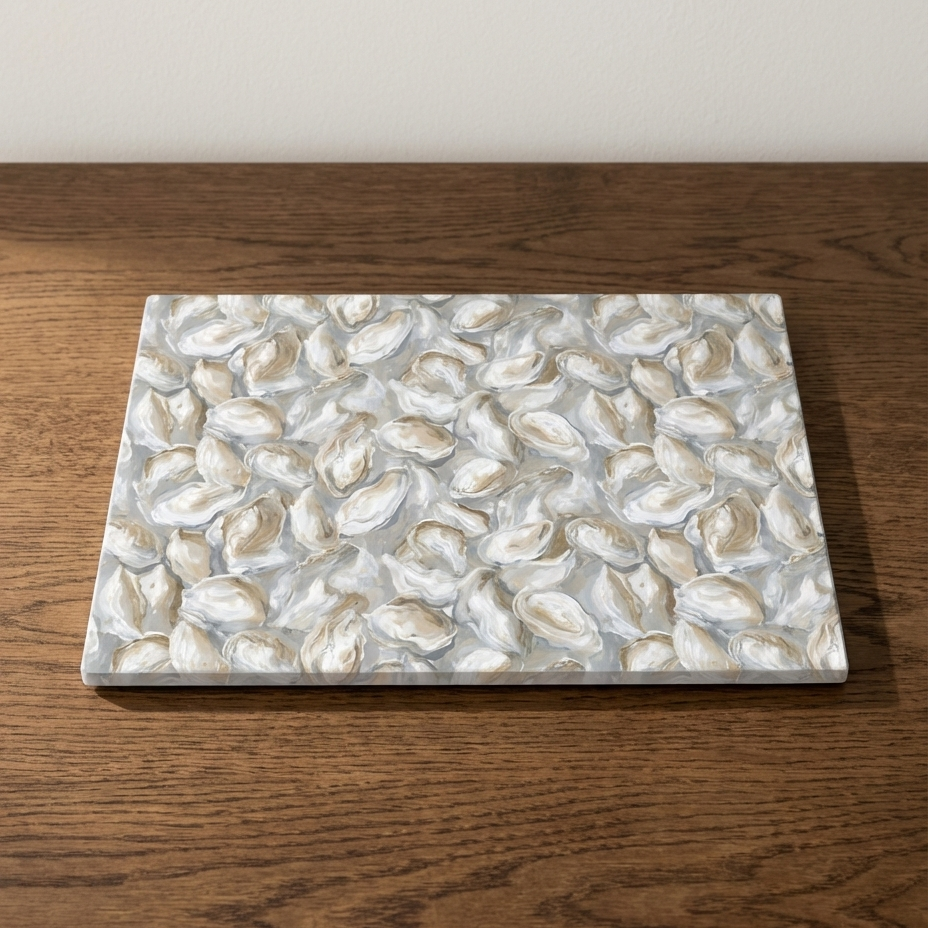 Season for the Oyster – Rectangular Stonemax Serving Board