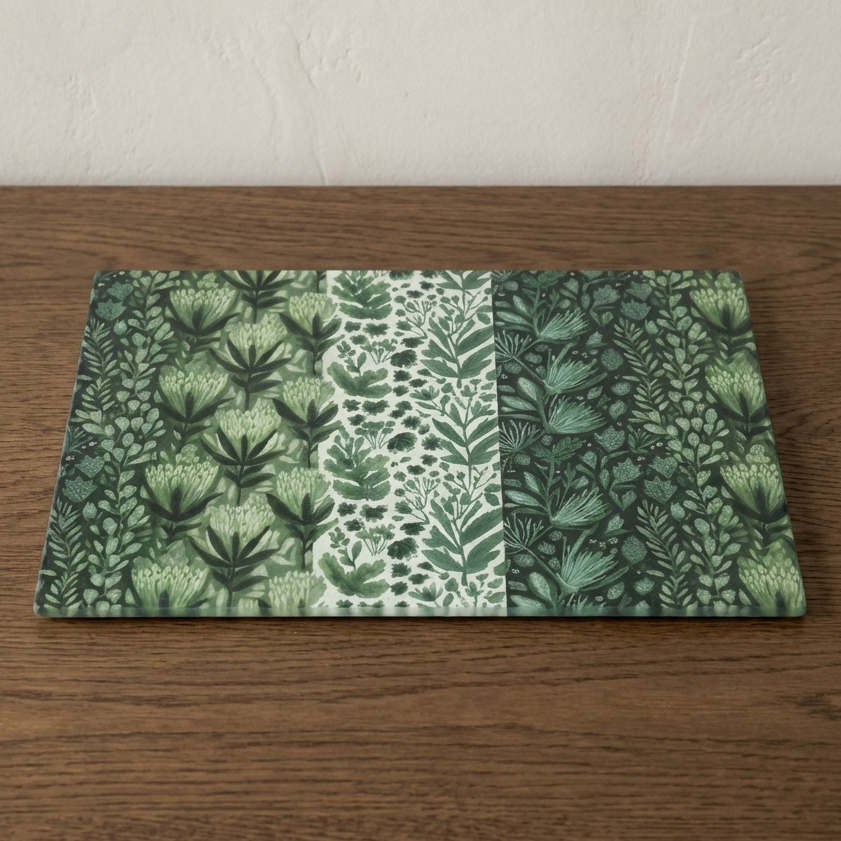 Garden in Green – Rectangular Stonemax Serving Board